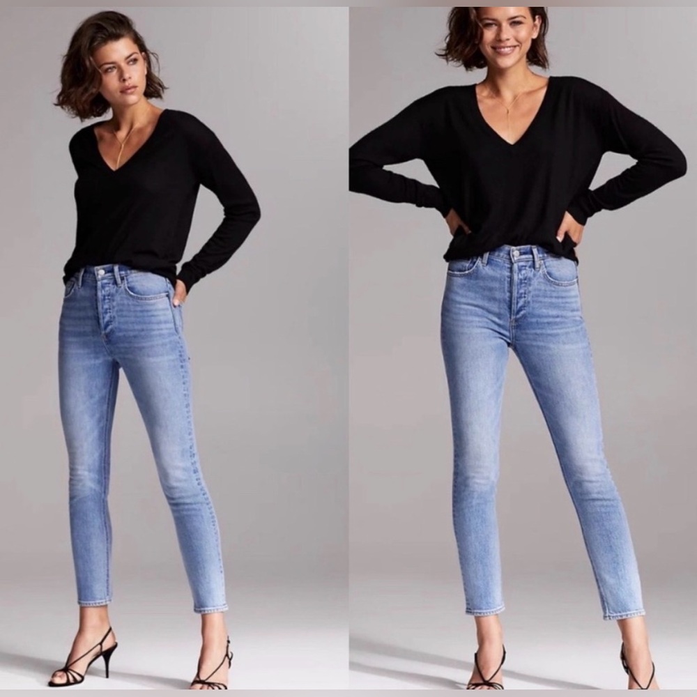 Denim Forum The Yoko High Rise Slim Size 26 - Picture 2 of 6